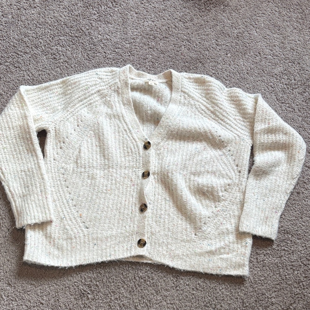 style & co confetti cardigan